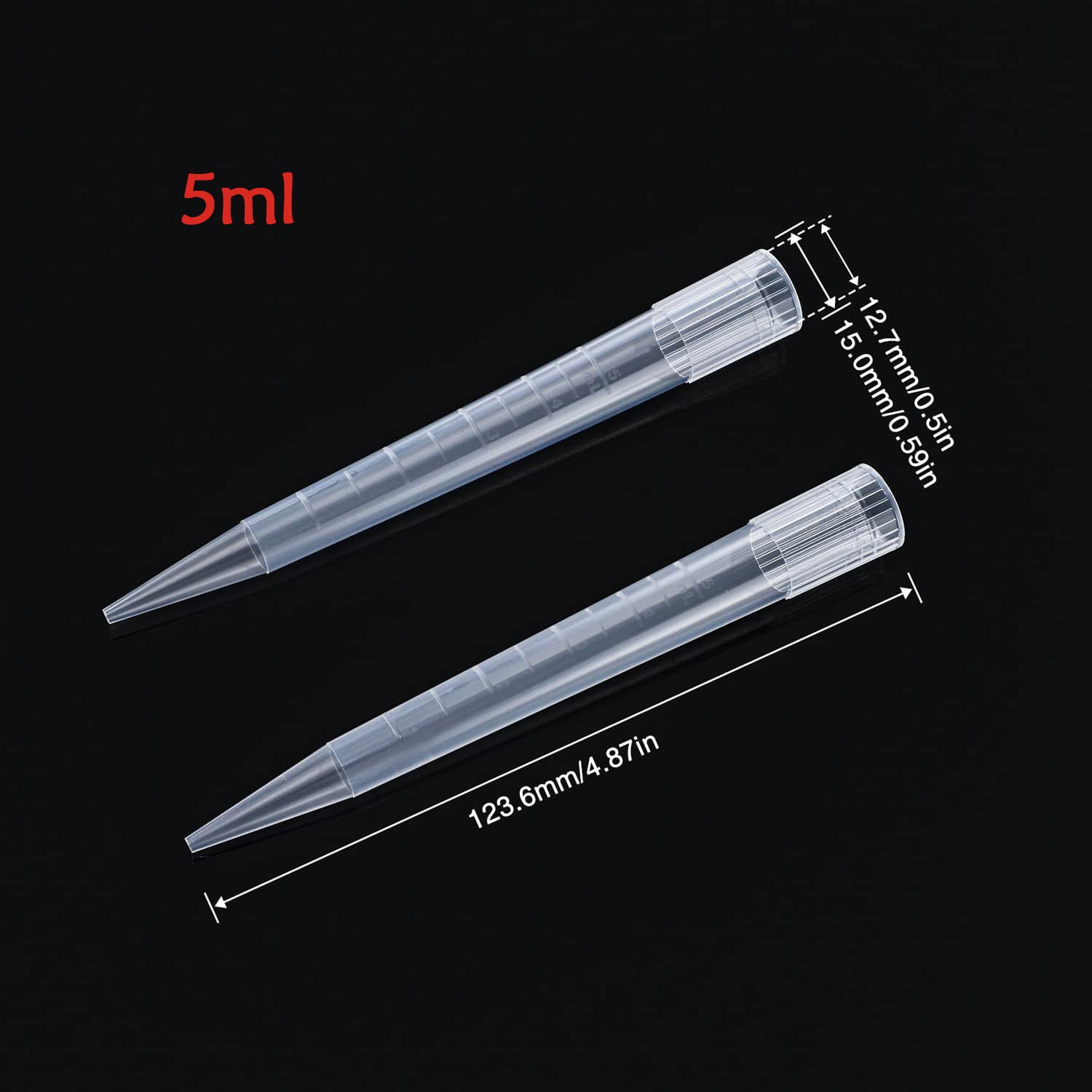 100x Pipette Tips 5/10ml Universal Micropipette Tips Autoclavable Disposable US