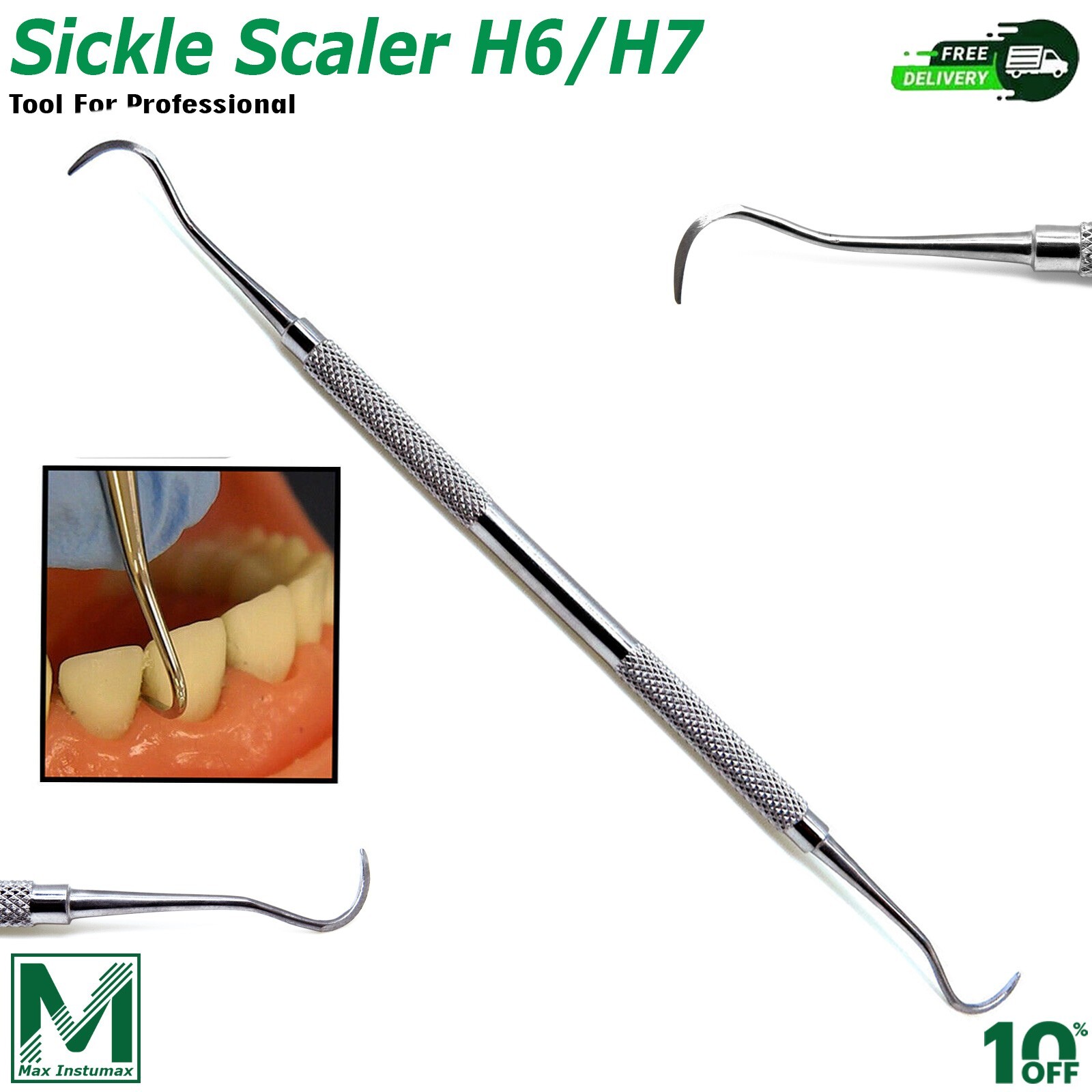 Dental Teeth Cleaning Examination Kit Oral Care Tool Basic Hygiene 6Pcs/Set
