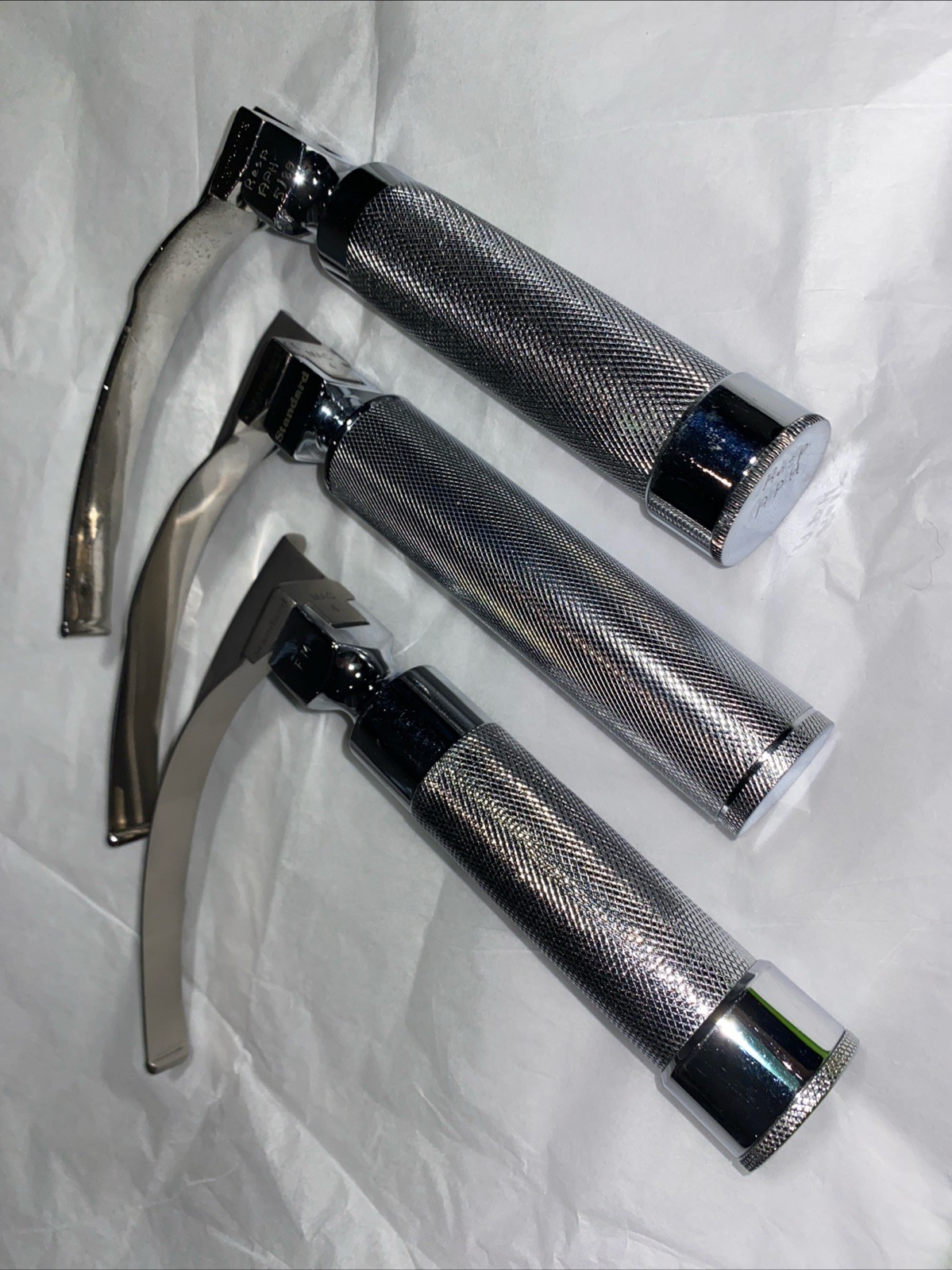Lot Blade Handle Set Standard Mac 2 Mac 4 Stainless Replacement Parts Untested