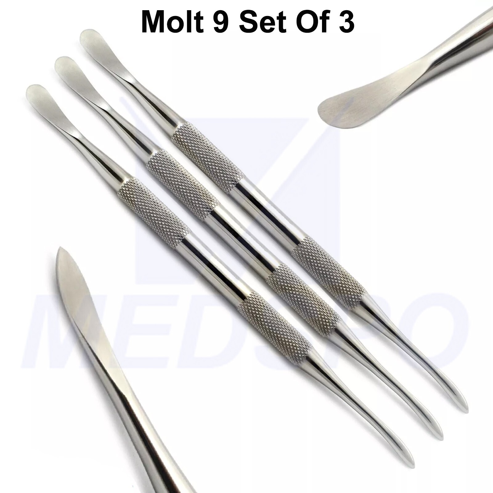 Periosteal Molt 9 Elevators Set Of 3 Dental Implant Periosteum Instruments CE