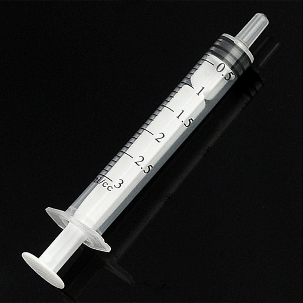10x 3mL Plastic Syringe Injector Liquid Ink Luer Slip Tip Plant Sterile Feeder