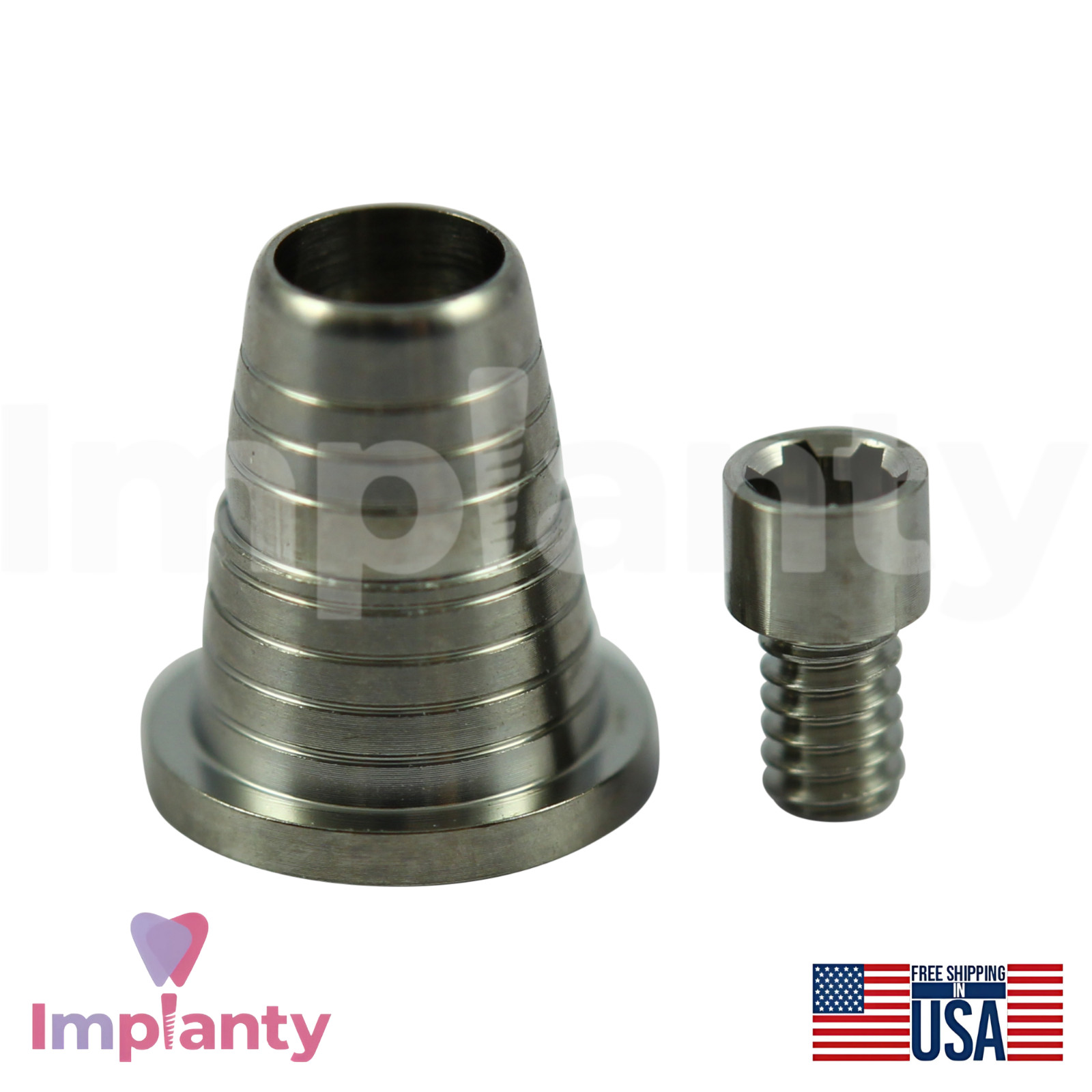 5x AB Dental Compatible Ø4.9mm Titanium Conical Sleeve For Multi Unit P64