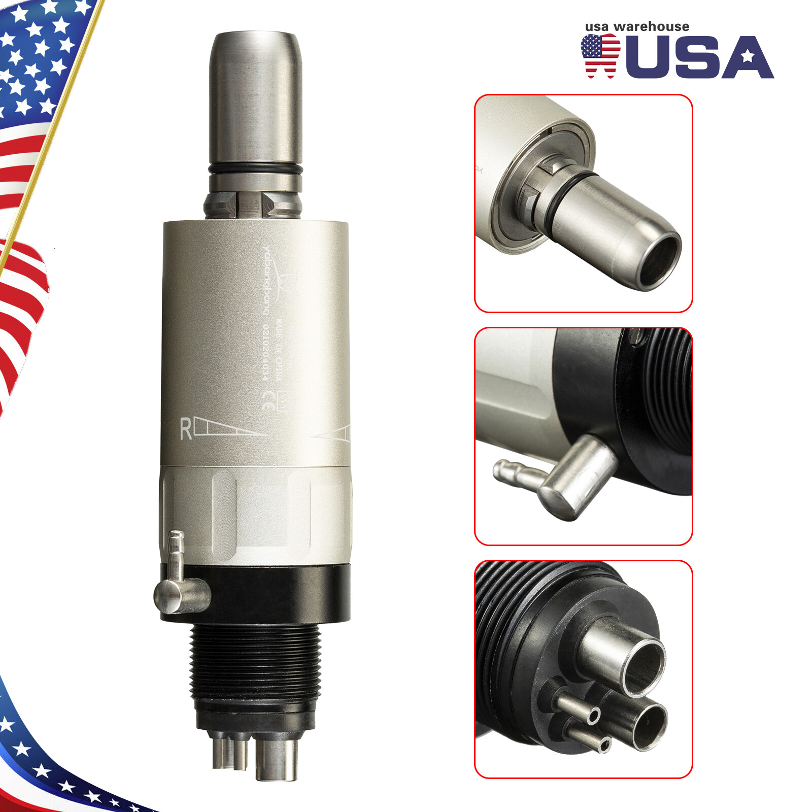 YABANG NSK Style Dental Low Speed Air Motor Handpiece 4 HOLES E-Type YX205M sa