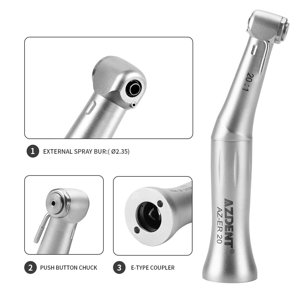 AZDENT Dental 20:1 Reduction Implant Contra Angle Handpiece AZDENT