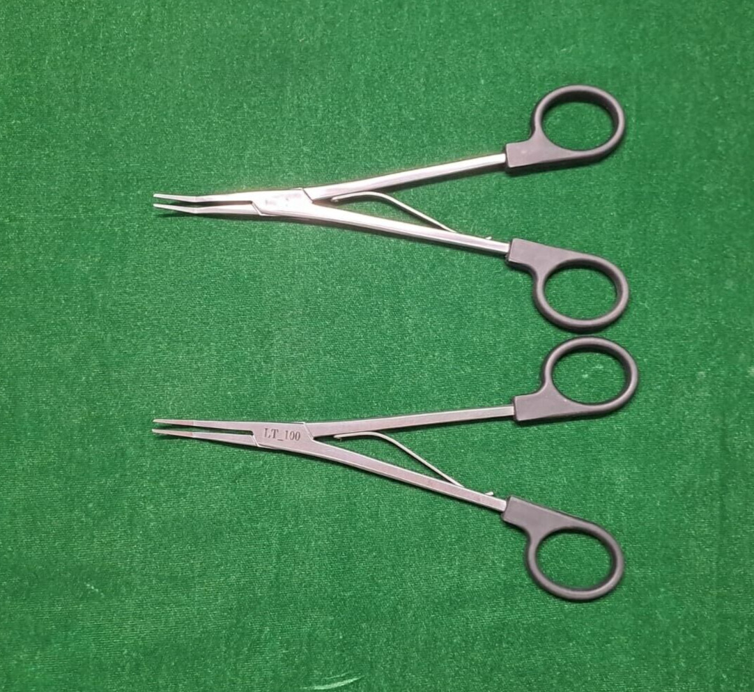 2pc Open Surgery Clip Applicator LT 100 Endoscopy Reusable Surgical Instruments