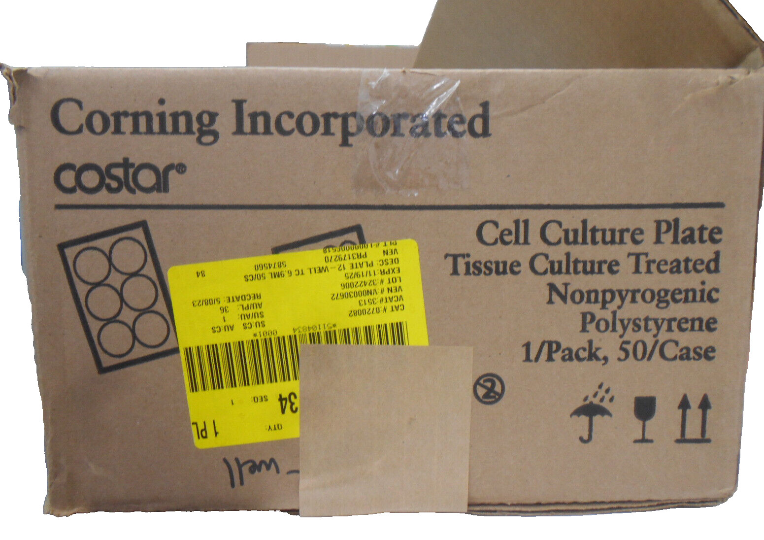 Corning Costar 12-Well Cell Culture Plates 3513 Tissue Treated Partial Box of 48