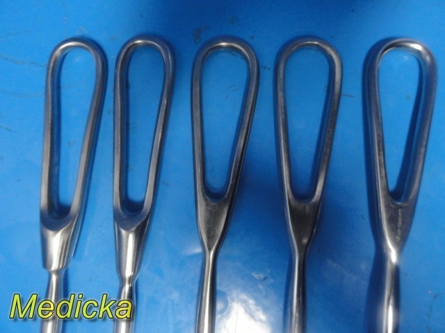 5x Green (Greene) Thyroid Retractors Sklar Jarit Codman Stainless Steel ~ 39996