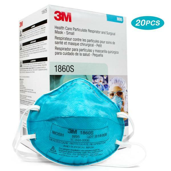 *20-Pieces* 3M N95 Health Care Particulate Respirator Surgical Face Mask 1860S