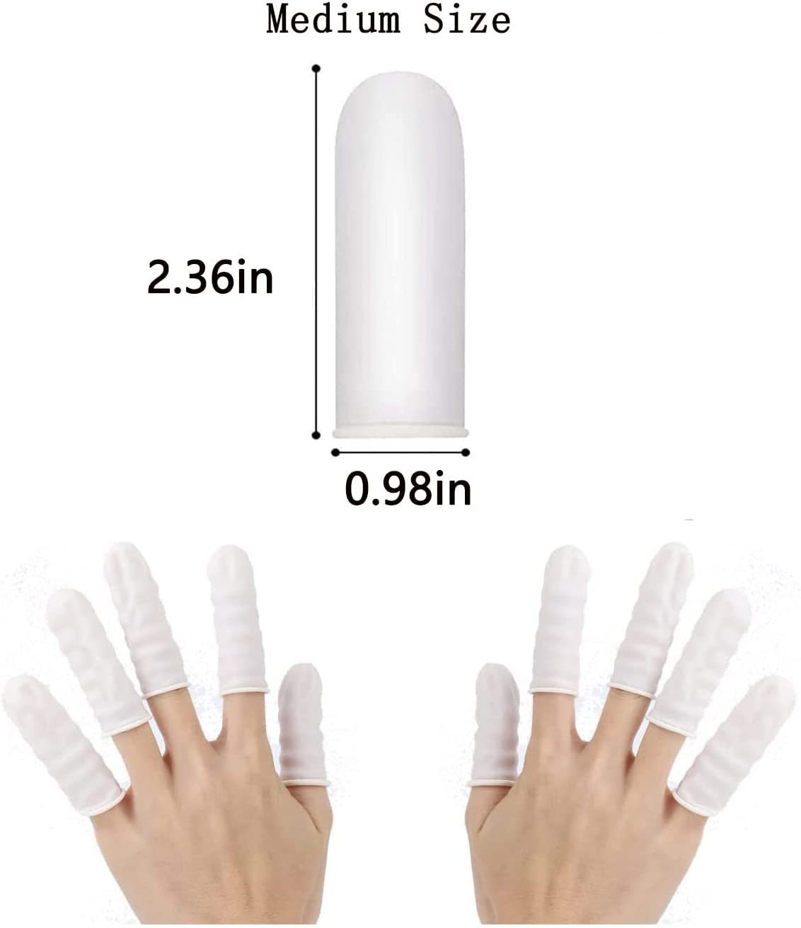 (420 PACK) Disposable Latex Finger Cots Medium Size Anti Static DURABLE HANDMADE