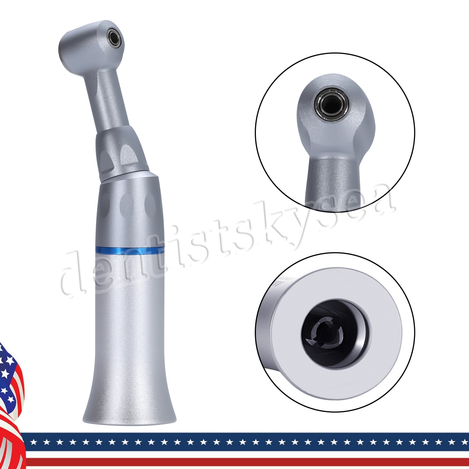 Dental Low Slow Speed Handpiece Push Contra Angle fit for E-Type Motor YX