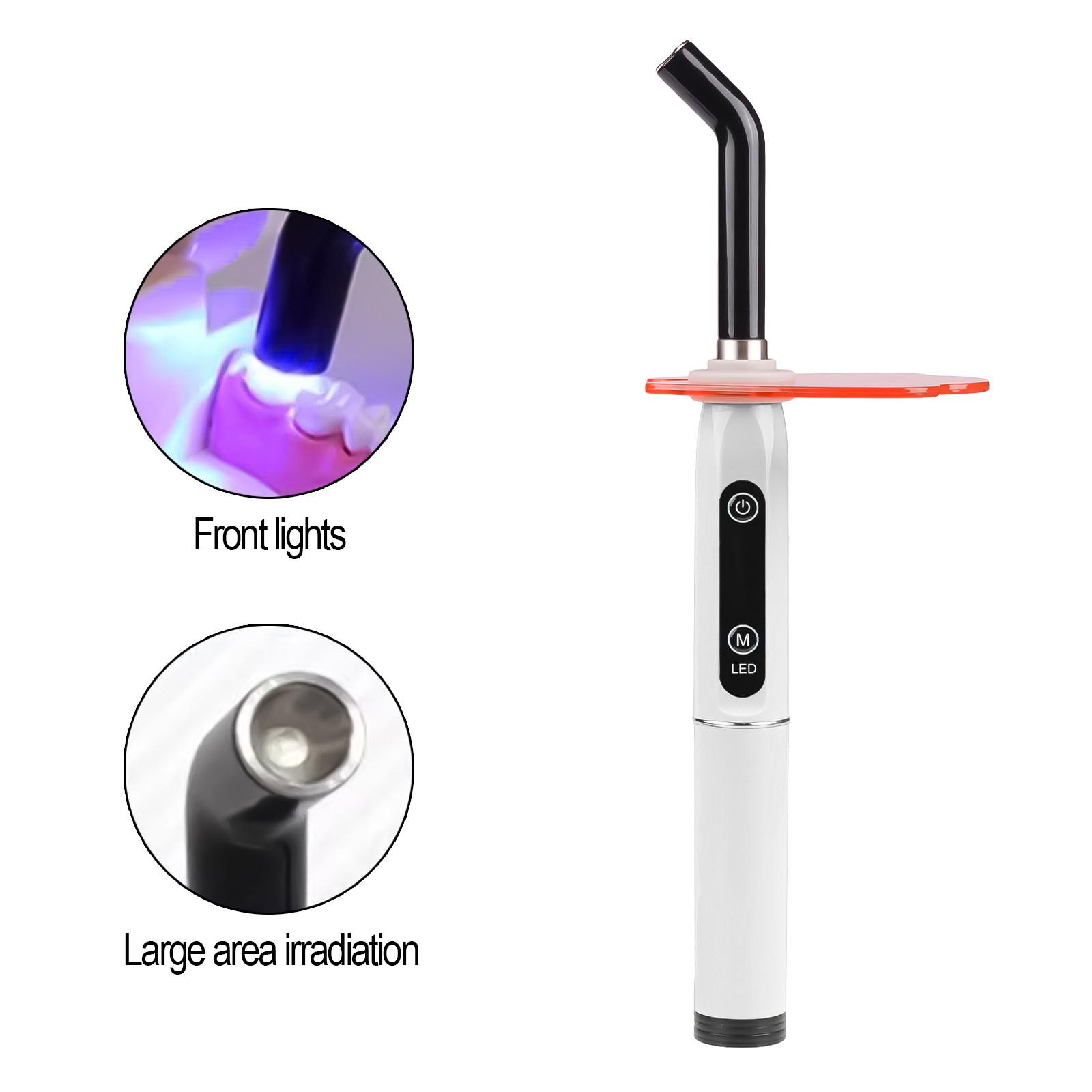 5W High Power Dental LED Curing Light 420-480nm Resin Cure Lamp 4 Working Modes