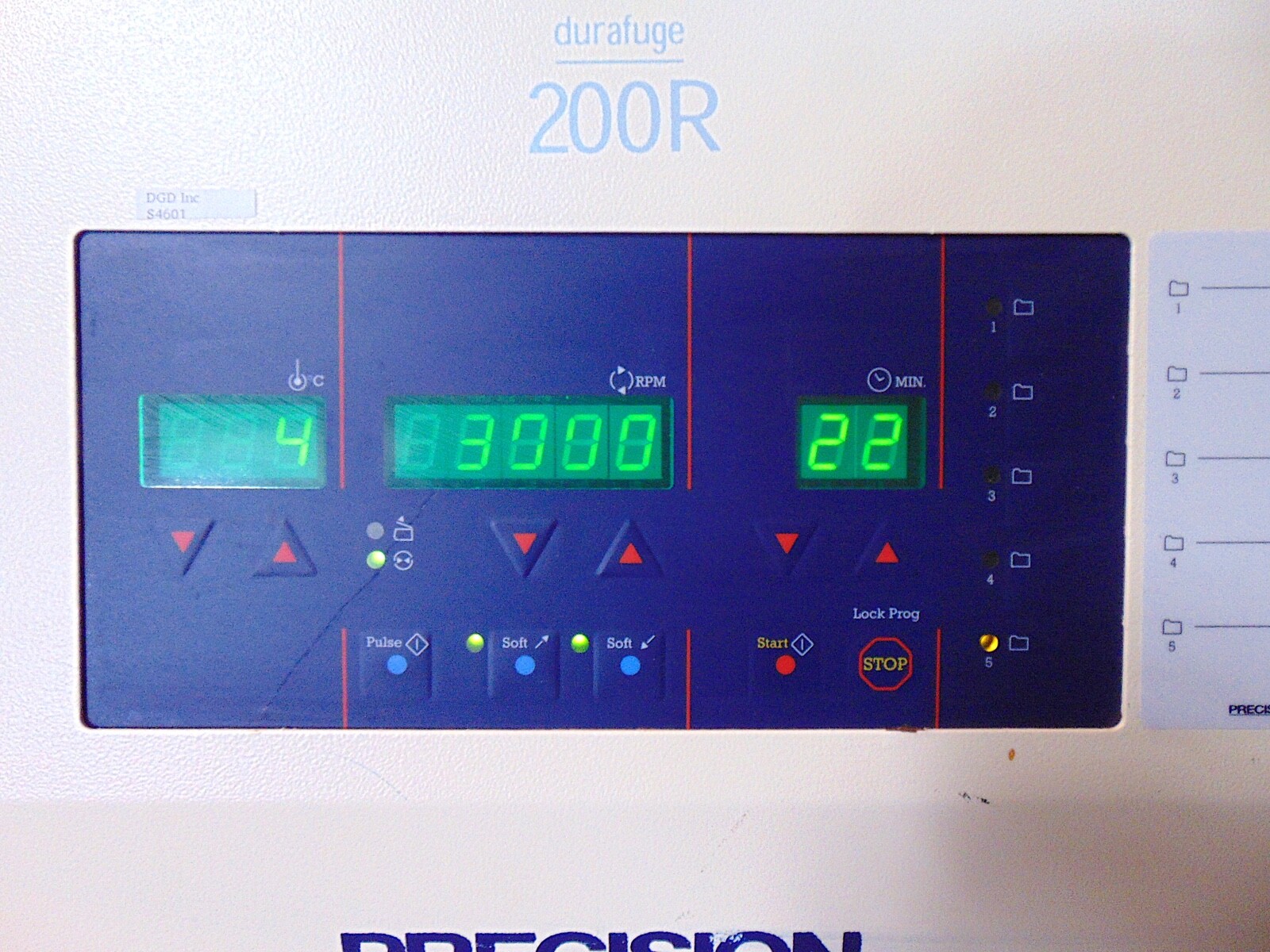 Precision Durafuge 200R Refrigerated Centrifuge With Rotor SO-2Y S4601z