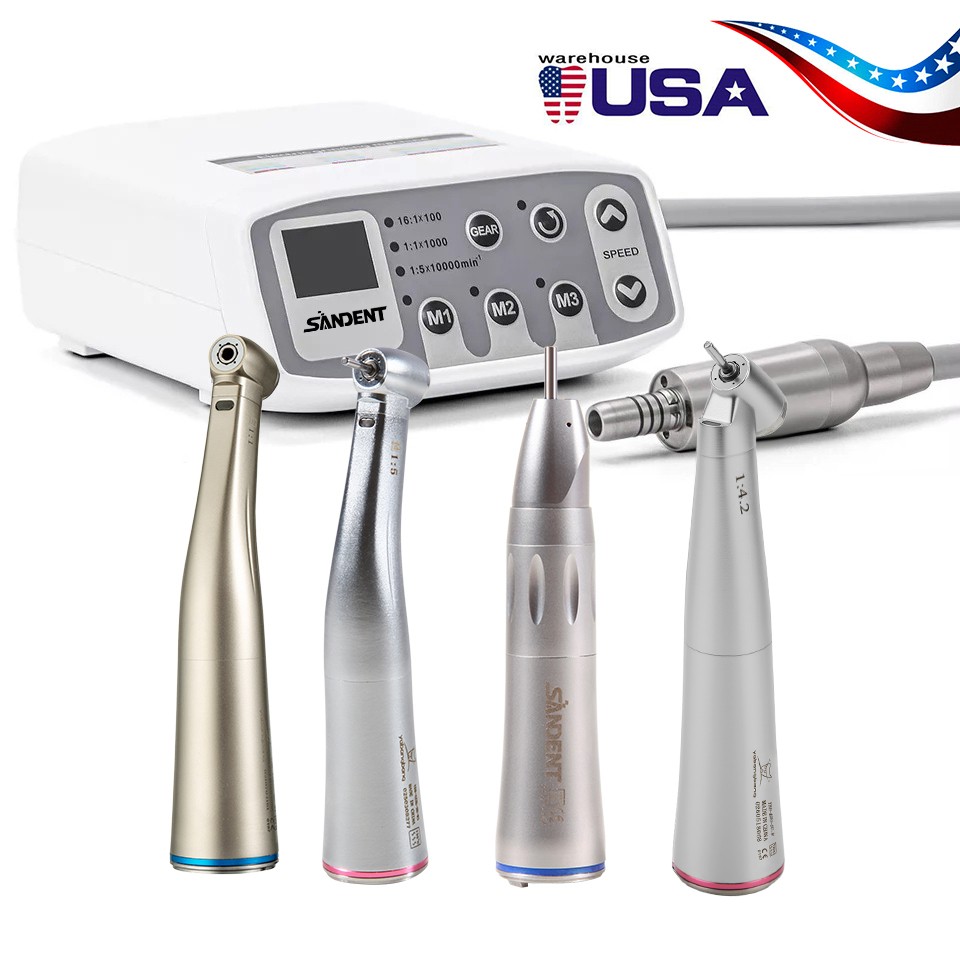 Dental Electric Micro Motor Brushless / 1:5 1:4.2 1:1 Straight Contra Angle dk