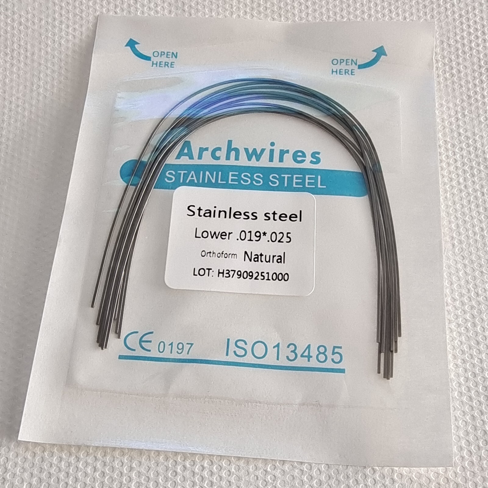 20Packs Dental Orthodontic Arch Wire Stainless Steel Natural Form Rectangular