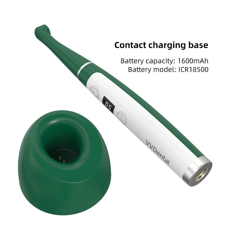 VVDental Wireless LED Curing Light 2500mW/cm² Resin Cure 1S Photopolymerize Lamp