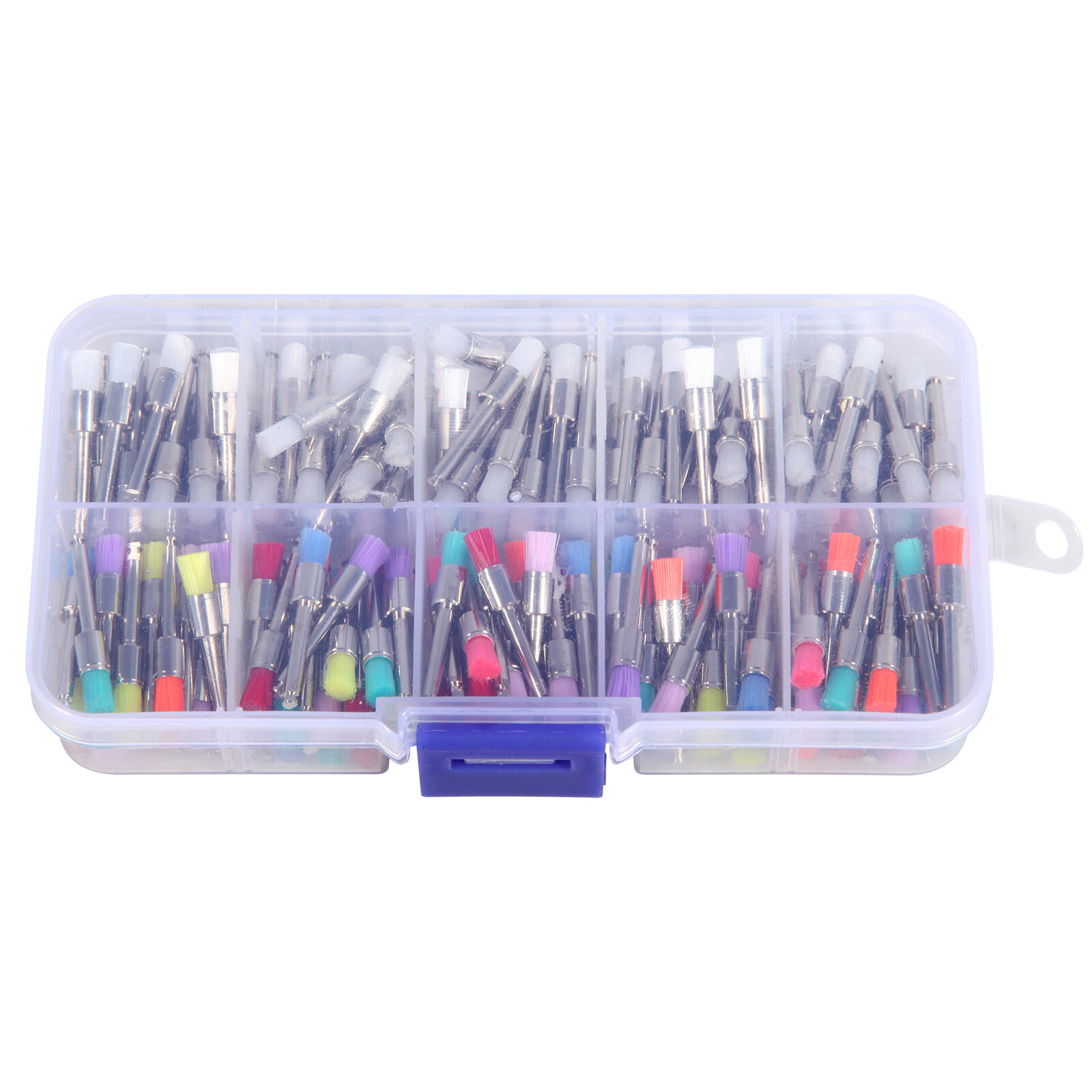 200pcs US Mixed Dental latch type prophy polishing brush flat tapered Brushes ty