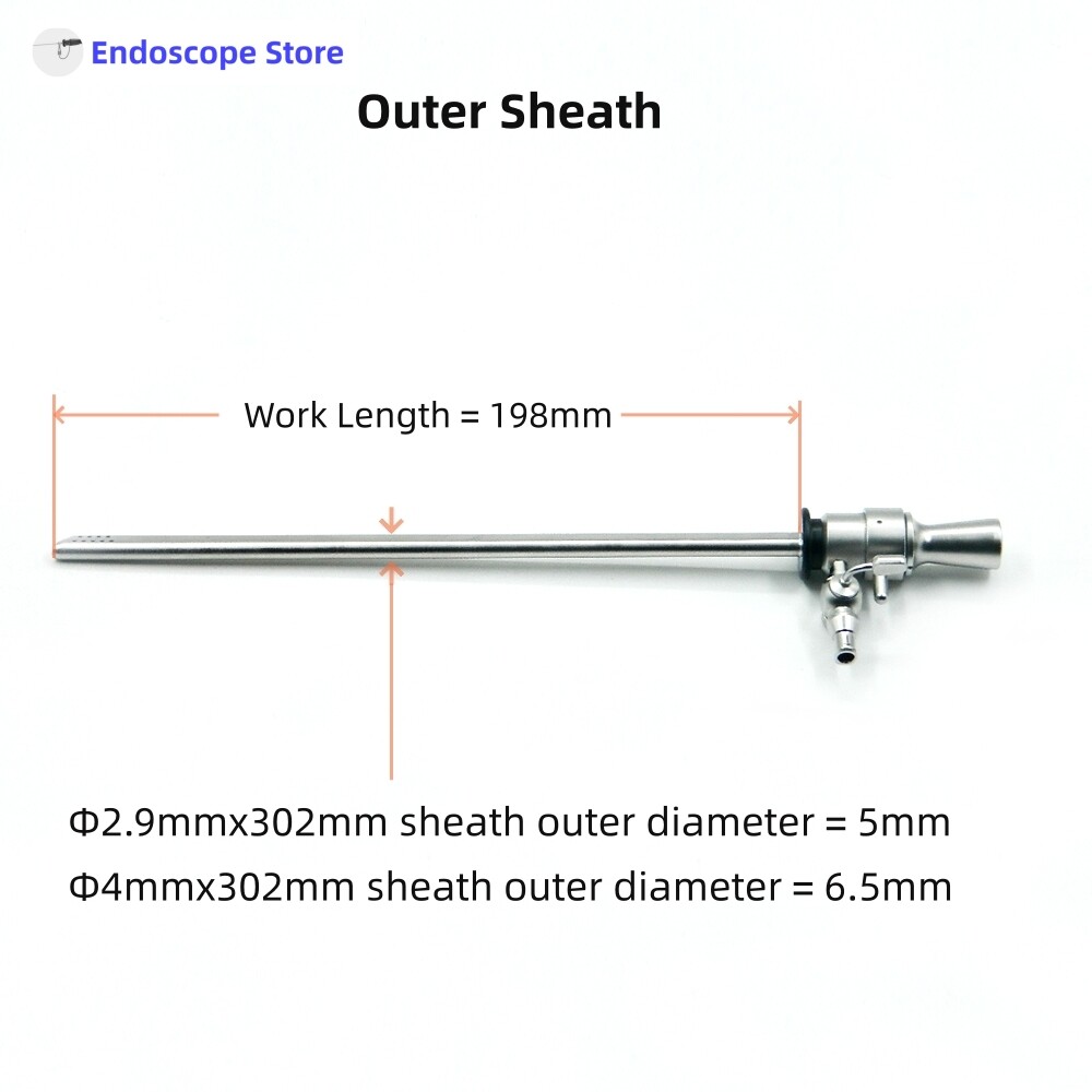 HD Medical Surgical Endoscope Φ2.9mm/4mm 302mm 0° 30° With Sheath Work Element