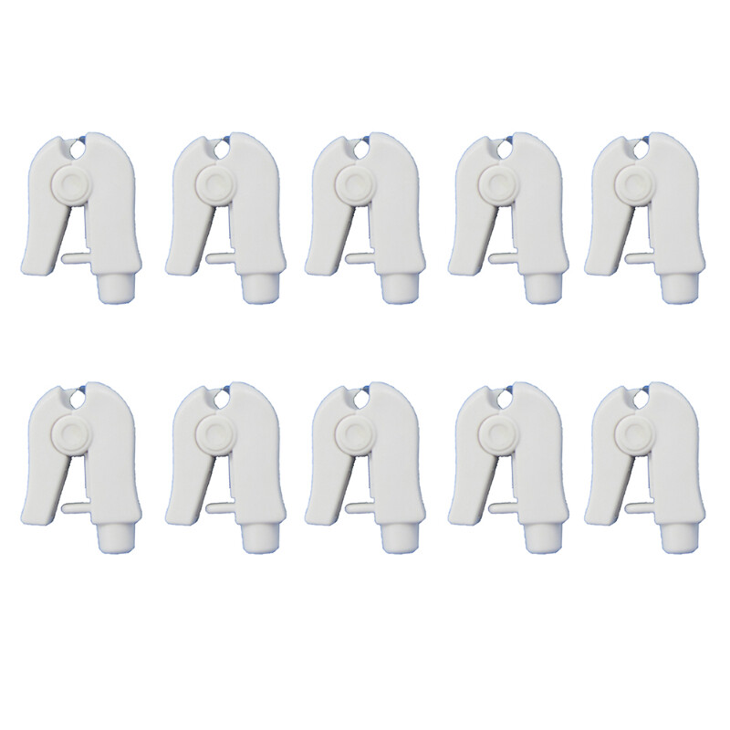 10Pcs 4.0 Banana Plug Turn To Clip Electrode Adapter ECG/EKG Cable Pad Connector
