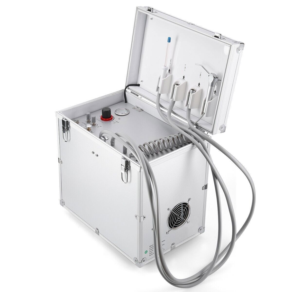 Portable Mobile Dental Unit BD-402+Oiless Air Compressor Motor+Foot Control 550W
