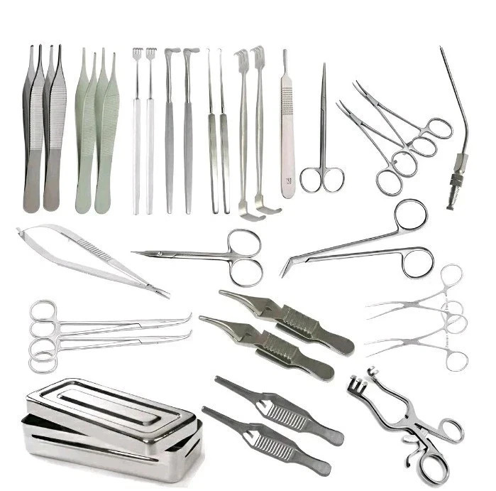 AV Fistula Surgery Set 30 Pcs Stainless Steel Vascular Surgical Instruments Kit