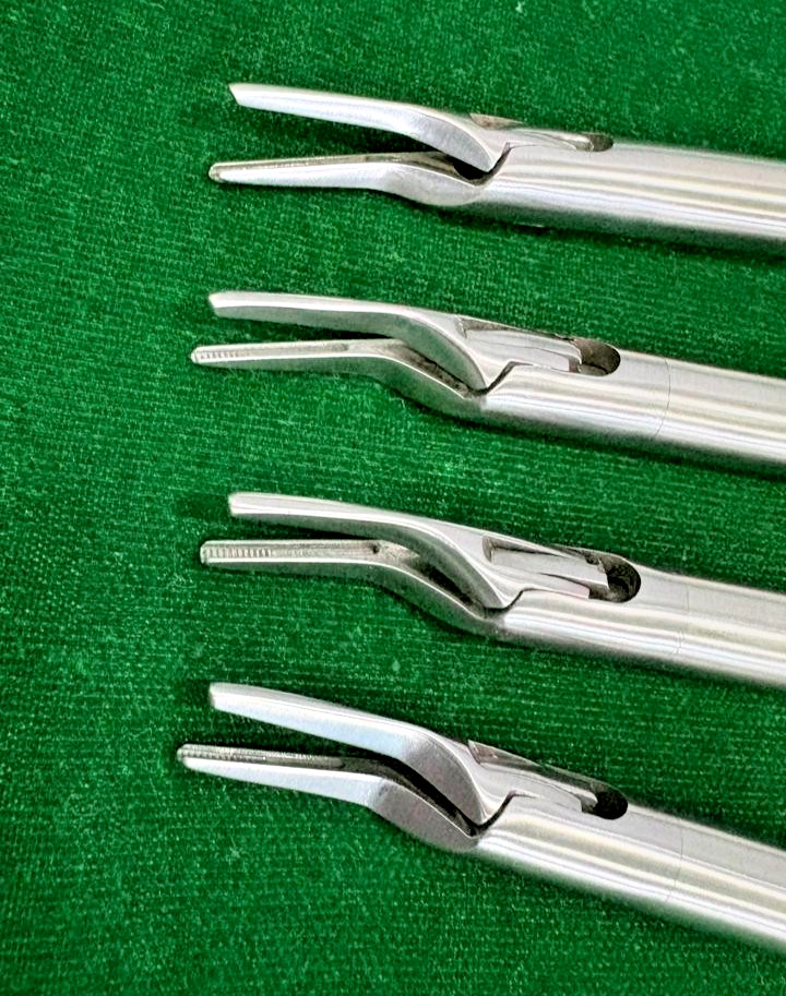 4pc Laparoscopic Clip Applicator LT300/ LT400 Single Action 10mmx330mm Reusable