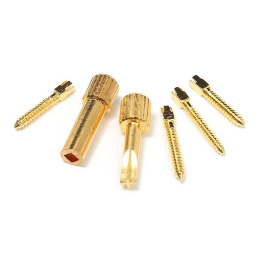 Dental Gold Plated Screw Post Conical Refill Cross Head For Root Canal 30Pcs/Bag
