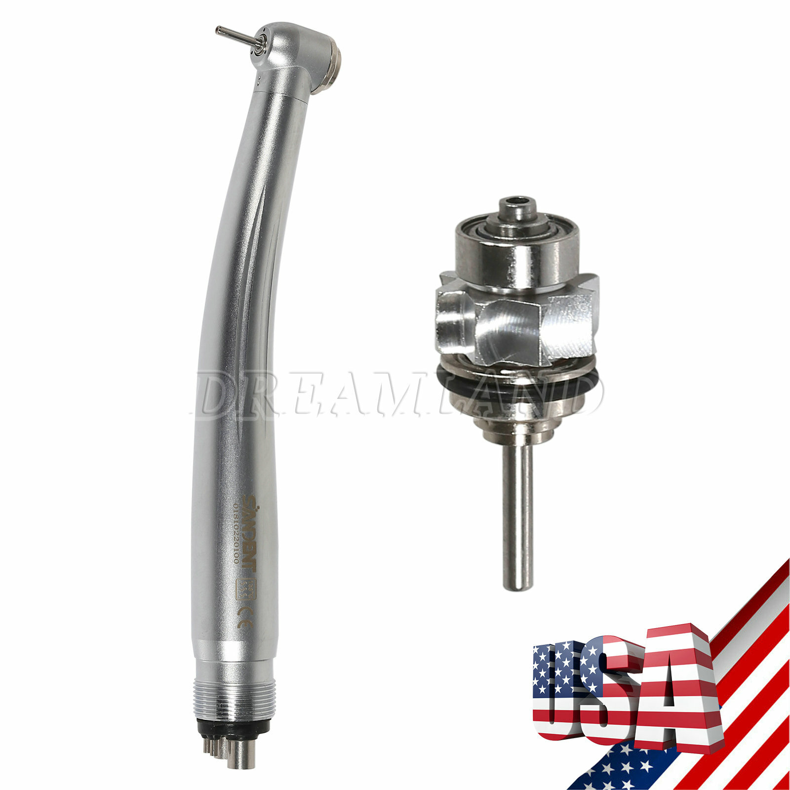 SANDENT Dental High Speed Air Turbine Handpiece Cartridge Rotor Canister STNABT