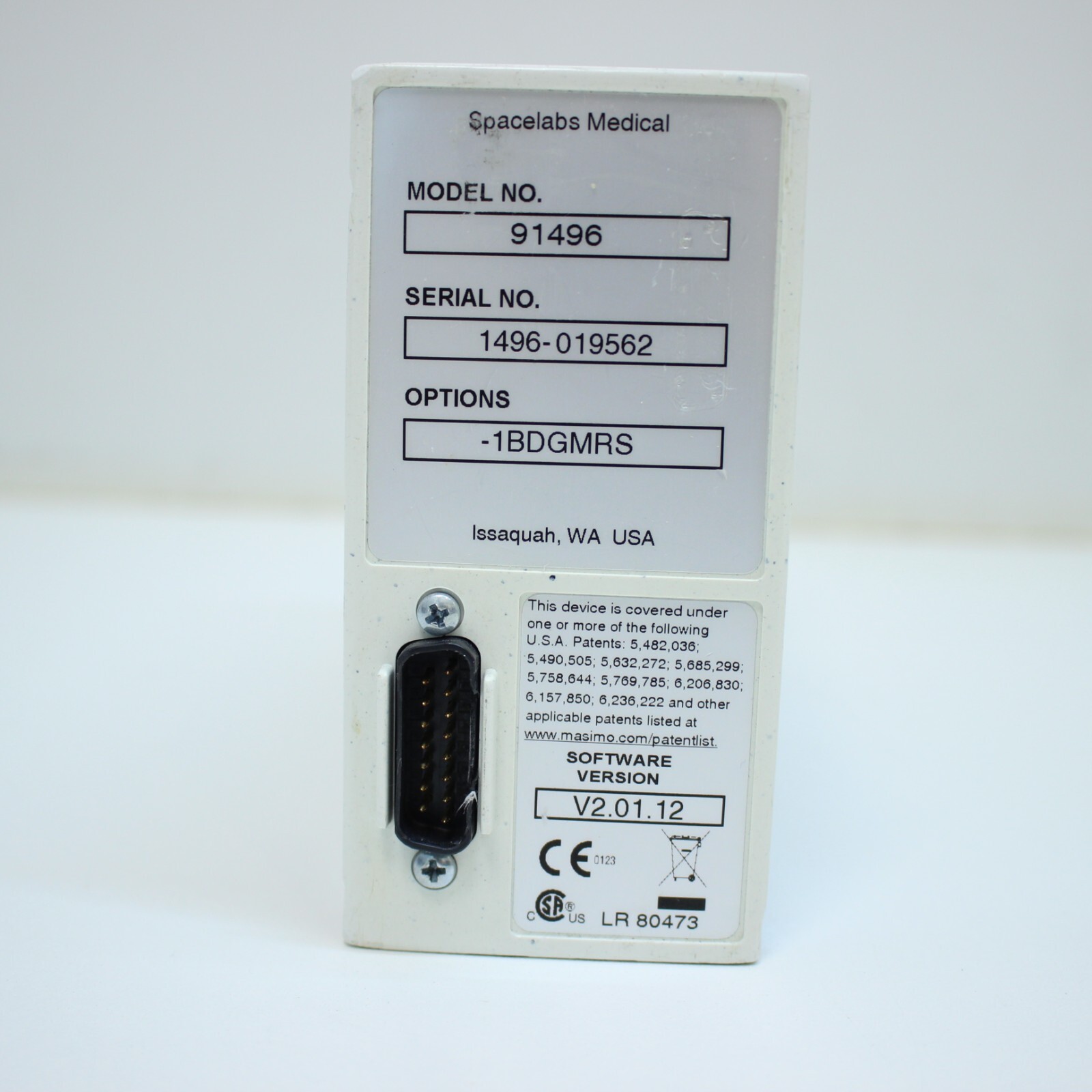 spacelabs 91496 ultraview module ECG SP02 Bp Sp02