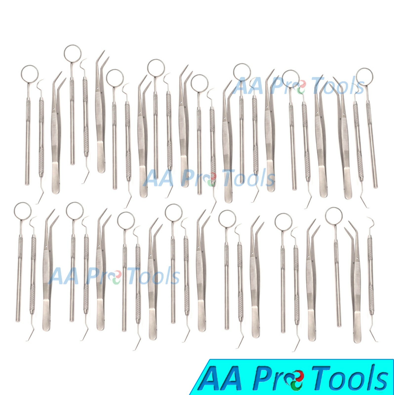 45 Instruments Basic Dental Set Mirror Explorer College Pliers Economy Grade NEW