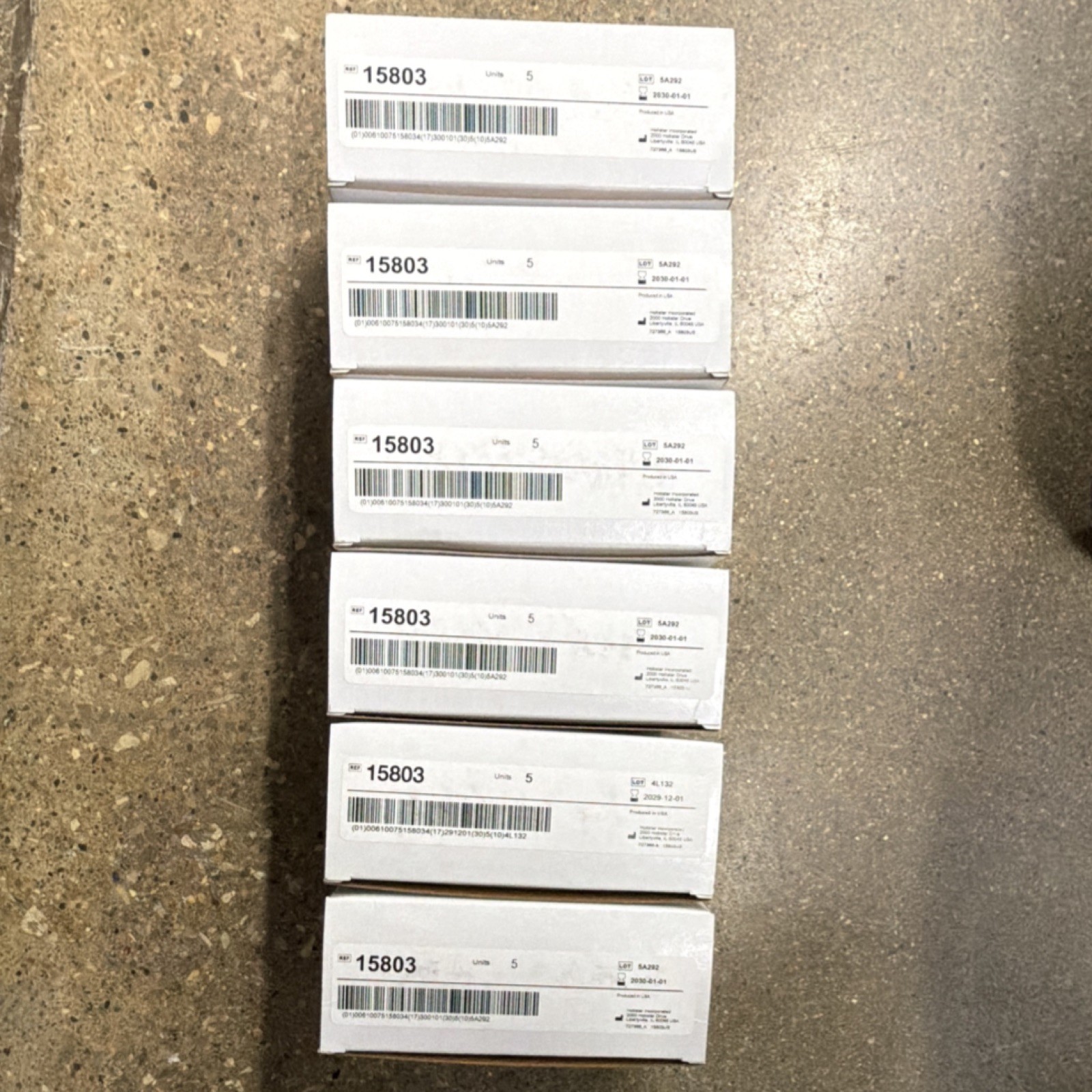 Hollister Ostomy Wafer 15803 Skin Barrier Colorectal Surgery Box of 5 Units