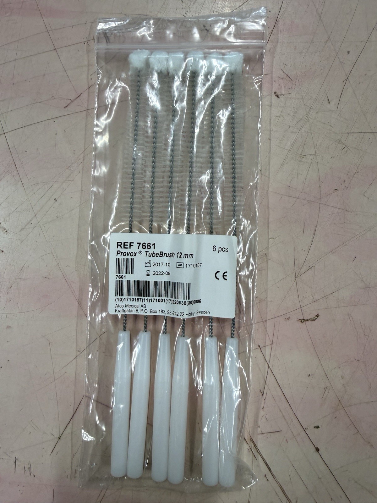 ATOS PROVOX TUBE BRUSH 12MM (1) PACK (6) PIECES PER PACK REF 7661 SMALL HANDLE