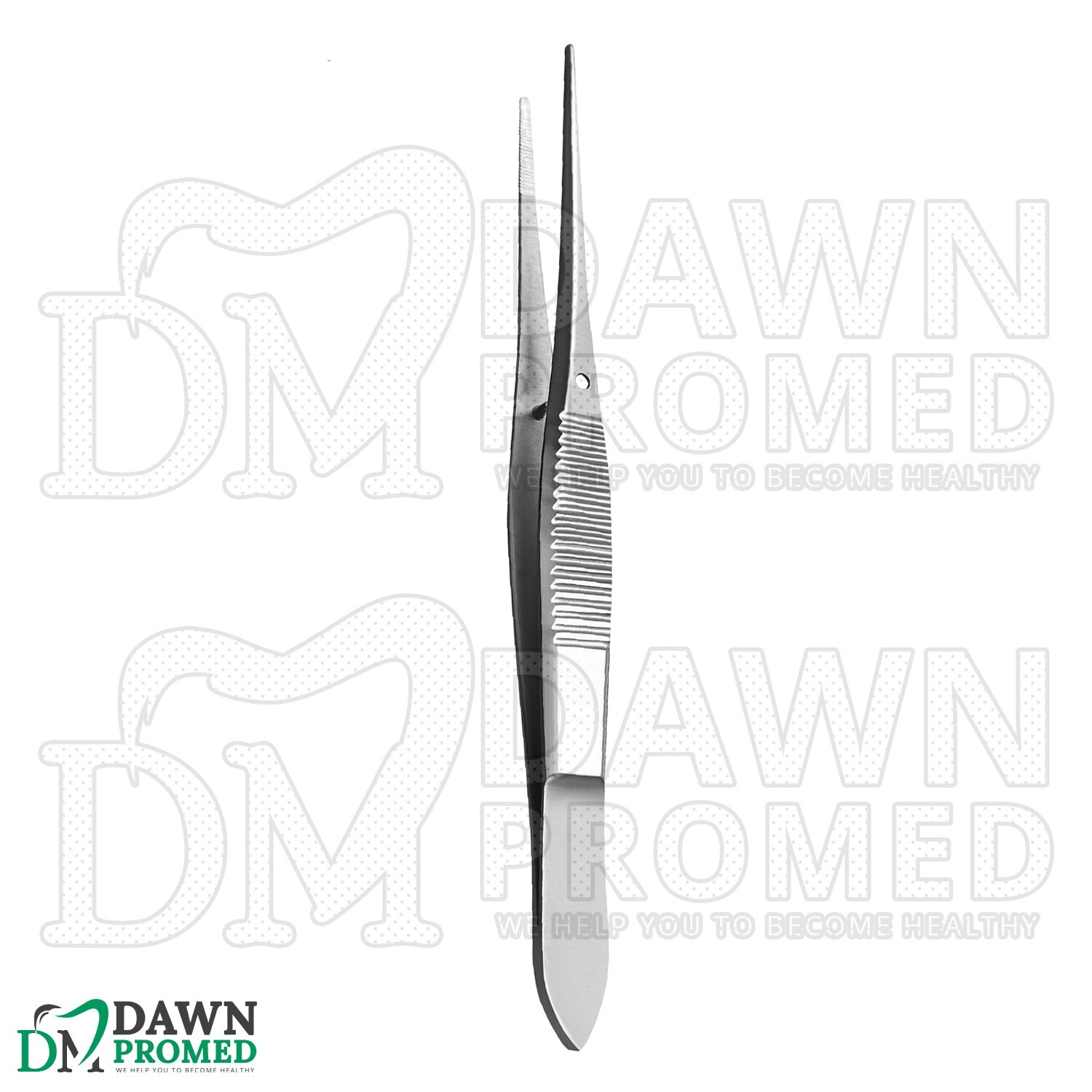 Iris Eye Dressing Tissue Forceps 4” Straight Serrated Ophthalmic Instruments