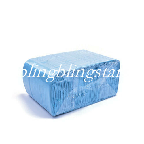 125 Pcs/Pack Dental Disposable Bibs Tattoo Medical Spa Towel 2 Paper +1 Poly
