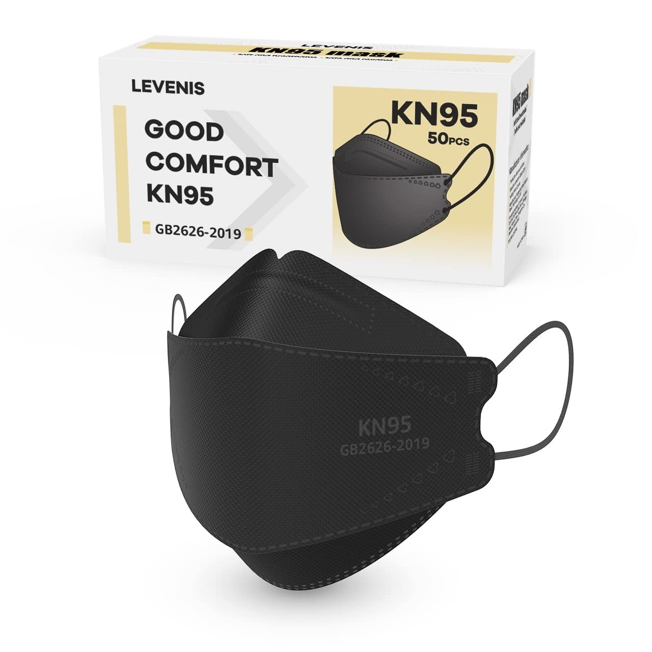 Ergonomic Design KN95 Masks, 50 Pack – Comfortable and Protective for Daily Use