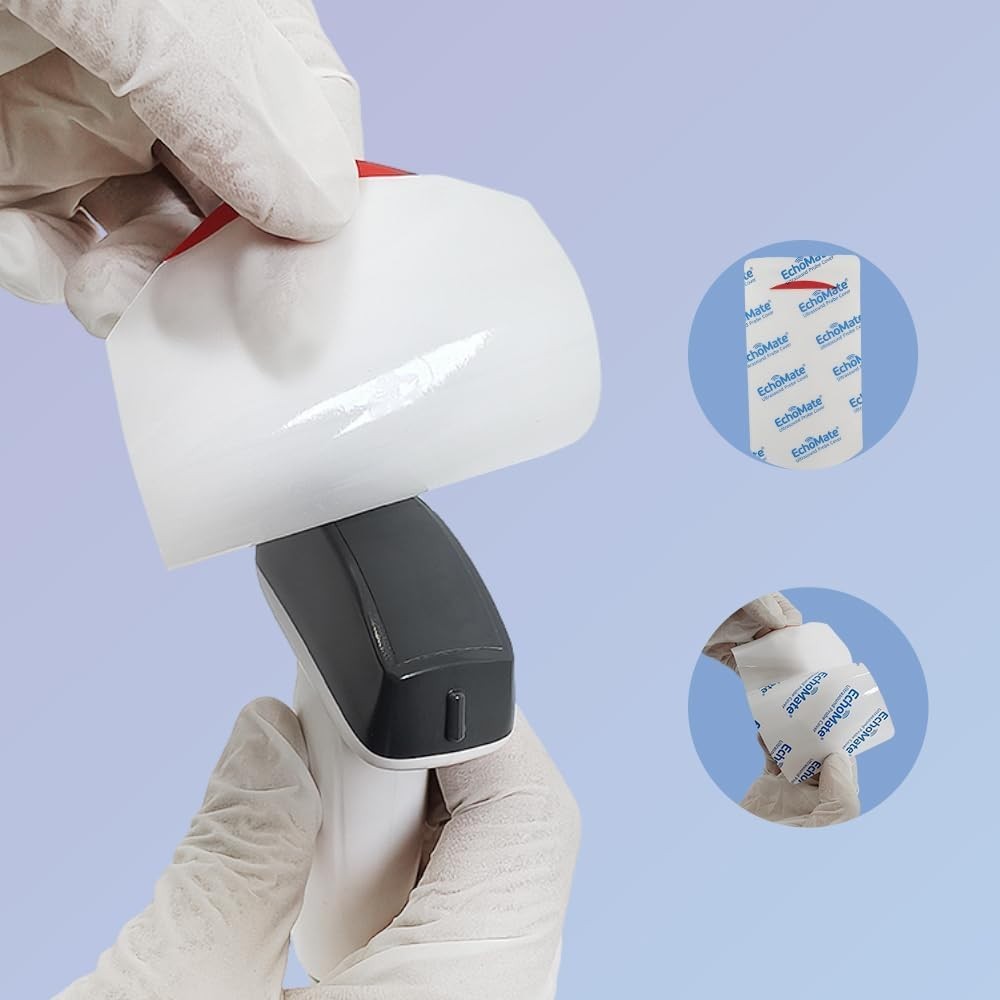 Disposable Ultrasound Probe Covers – 50 Pack, Latex-Free, Clear, 5×3 Inches