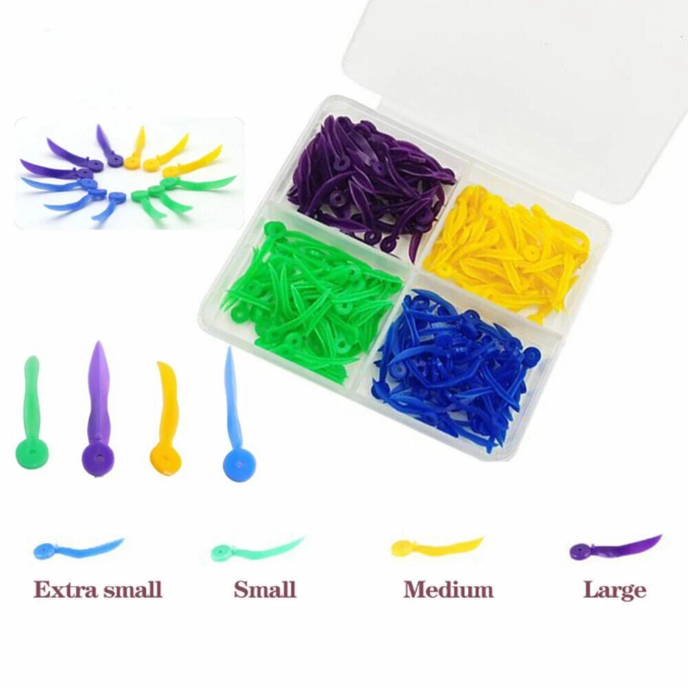 Dental Plastic Disposable Interdental Wedge With Holes Concave Design Poly-Wedge