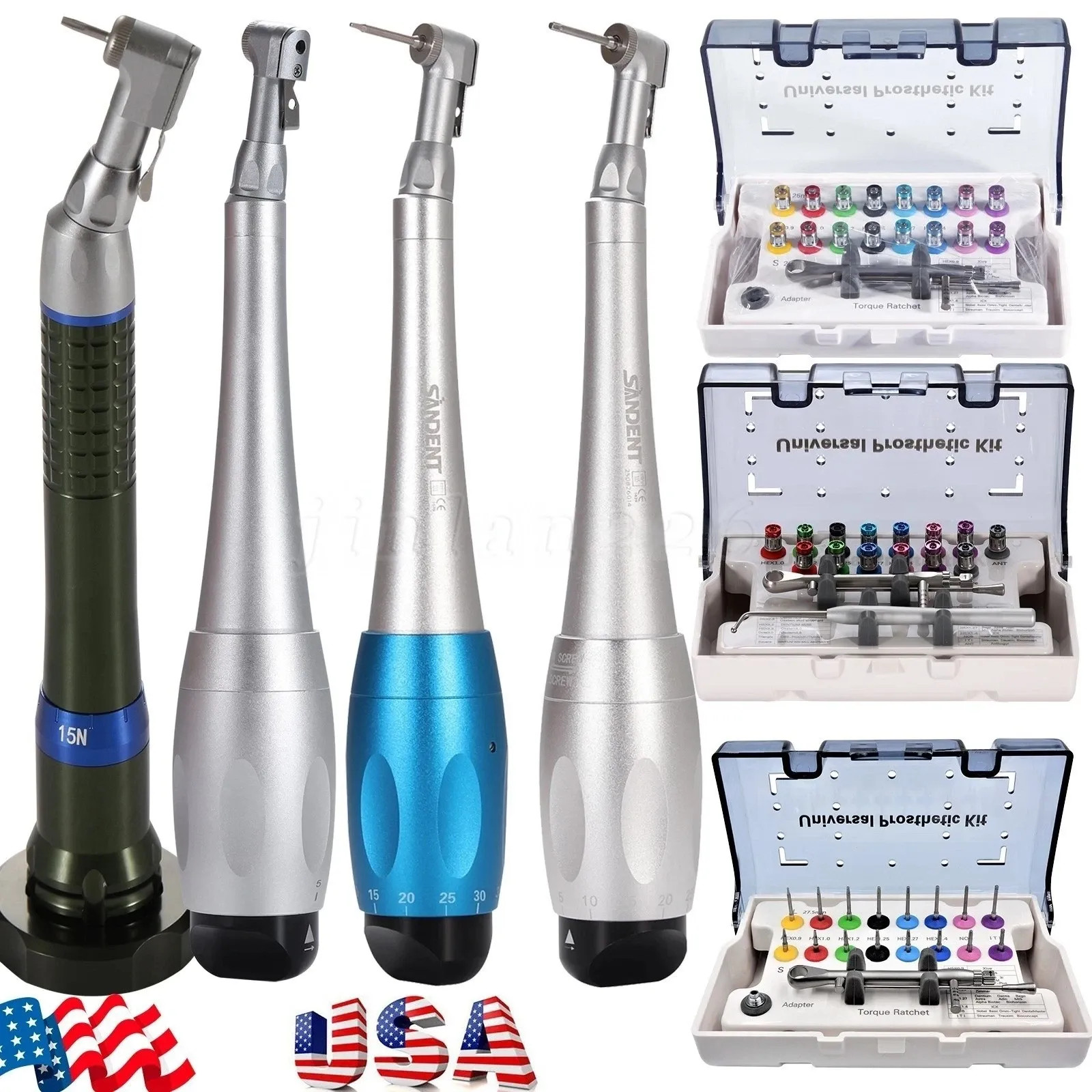 Dental Implant Screw Remover Kit Surgical Tool Instrument Torque Box de