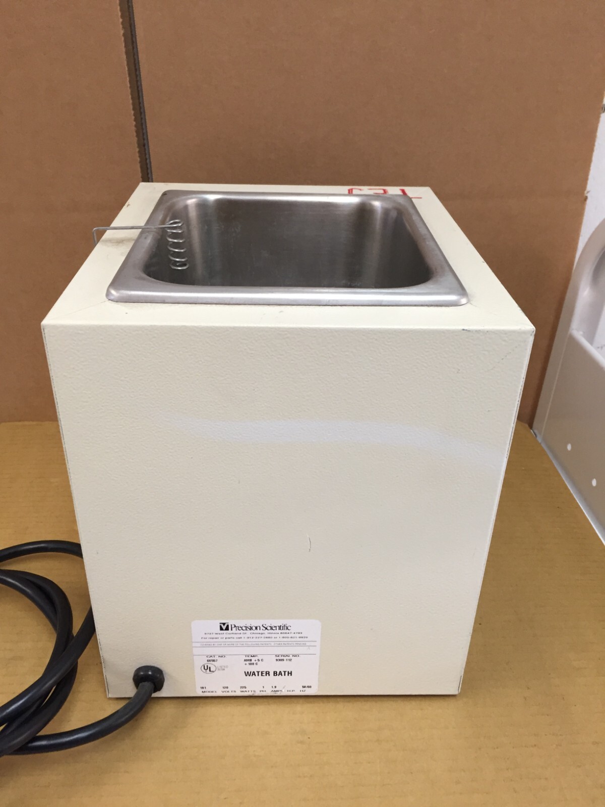 Precision Scientific Model 181 Water Bath Cat No. 66557 1.5L
