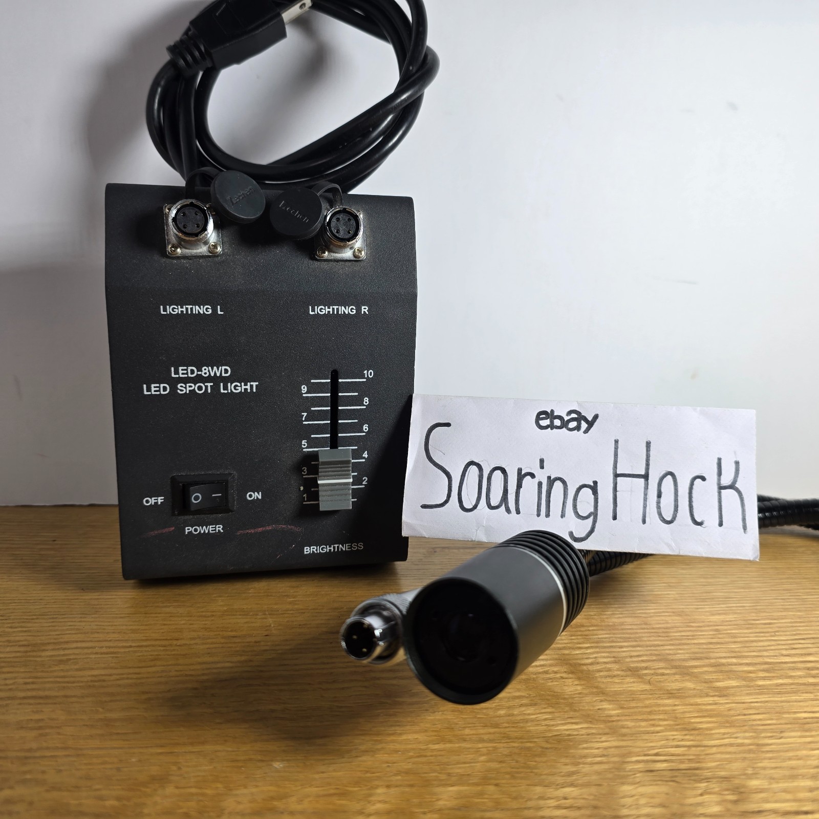 AmScope Led-6W Powerful 6 Watt Led Dual Gooseneck Light Illuminator YAG181102