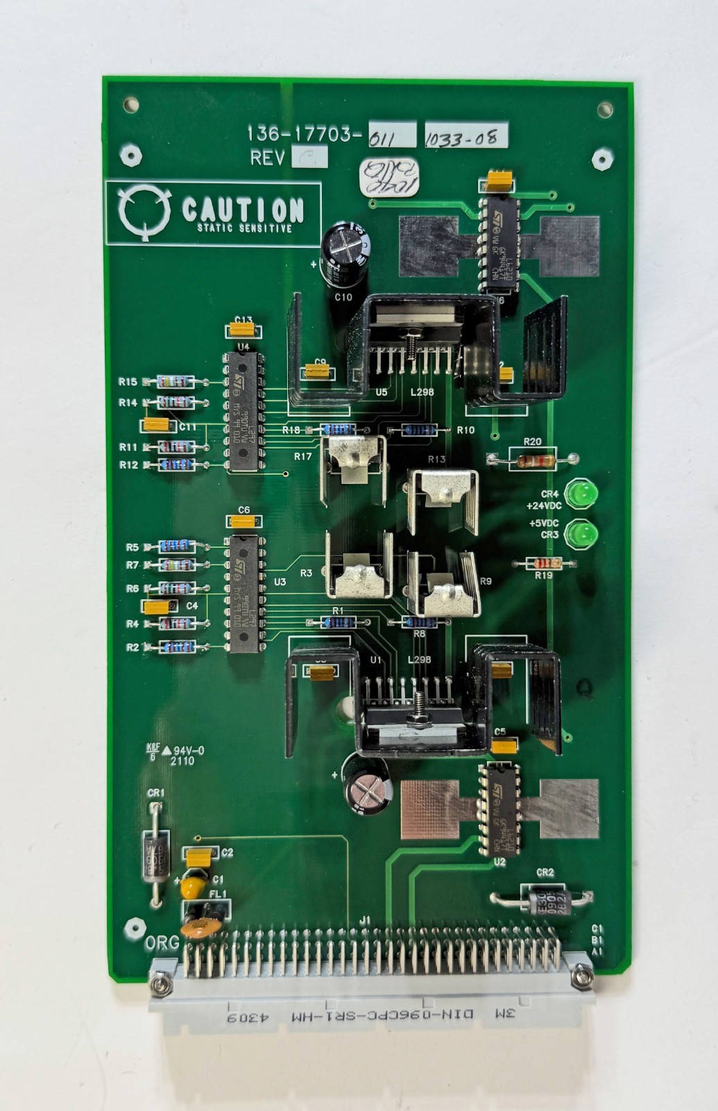 Micromeritics Power Board Card 136-17703 GeoPyc 1360 Envelope Density Analyzer