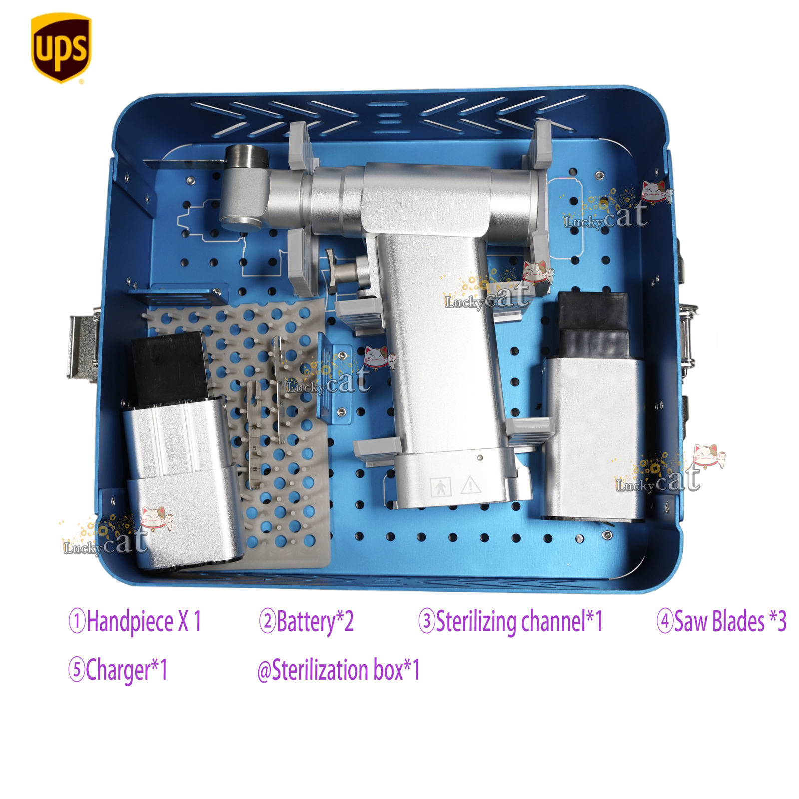 Orthopedic Bone Saw 7.2V 13000 RPM Mini Oscillating Surgical Saw for Veterinary