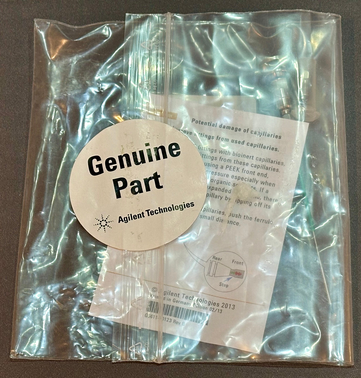 AGILENT G5667-87017 Bio-inert needle assembly 0.17 x 100 mm – new sealed package