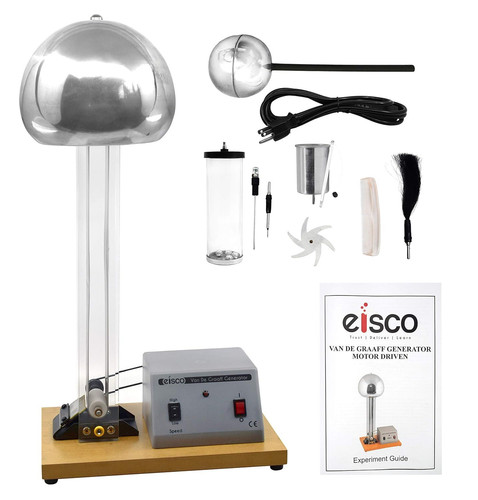 EISCO Van De Graaff Generator, Motor Driven – 120/240V, 50/60Hz – Includes…