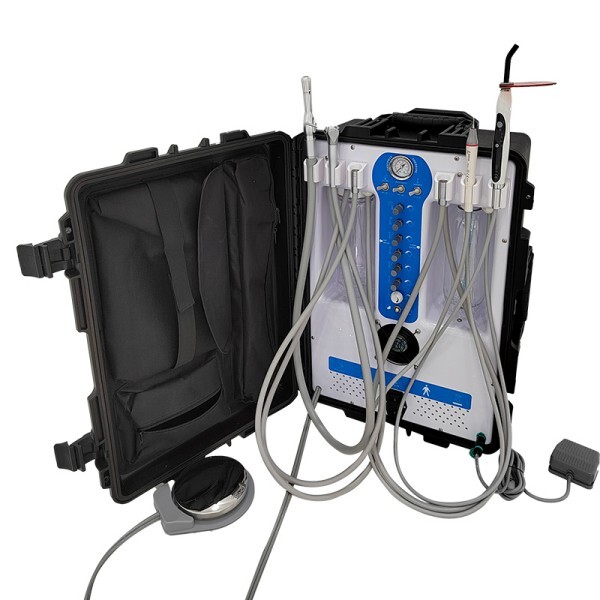 Updated 600W GU-P206S Dental Unit Air Compressor With Curing light & Scaler 4H