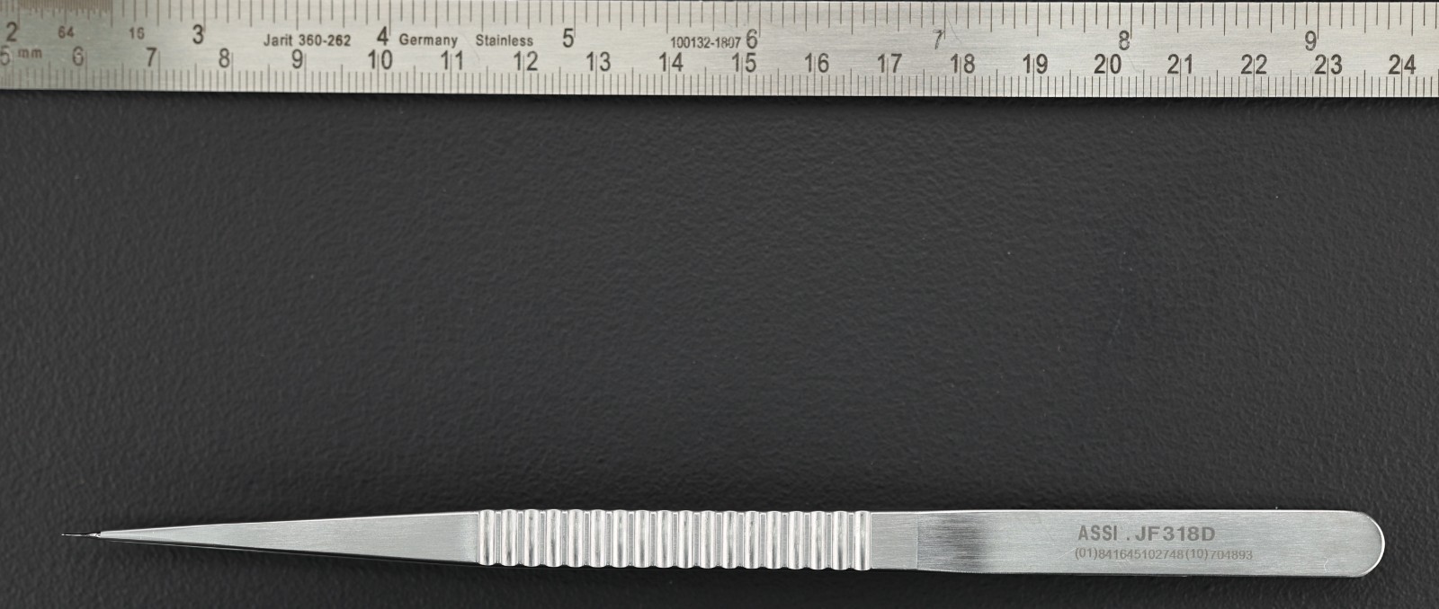 ASSI ASSI.JF318D Vessel Dilator Forceps, Straight, 0.1mm Diameter, 18cm