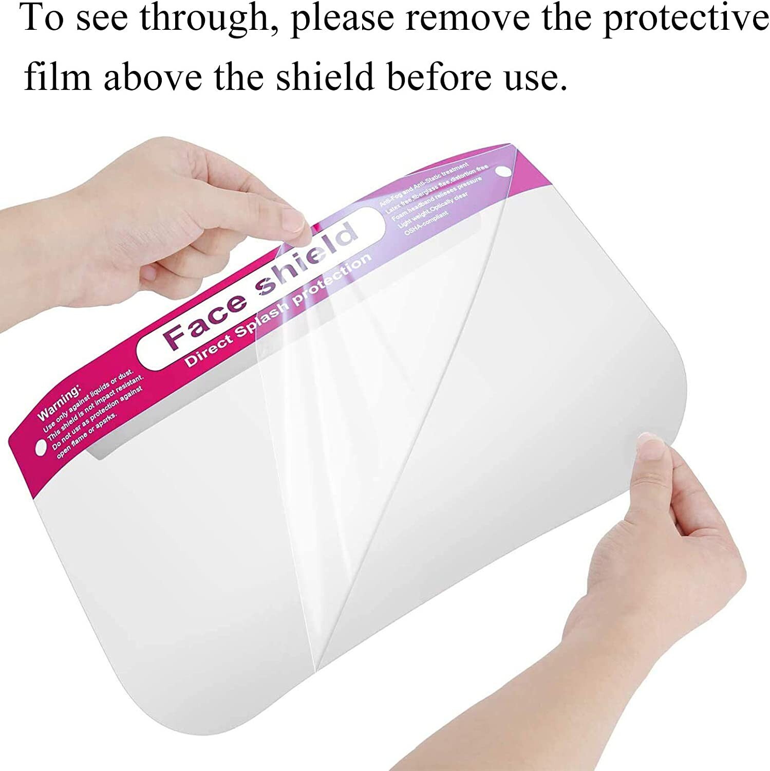 KIDS FACE SHIELD VISOR SAFETY PROTECTOR UNISEX WASHABLE REUSABLE FULL FACE COVER