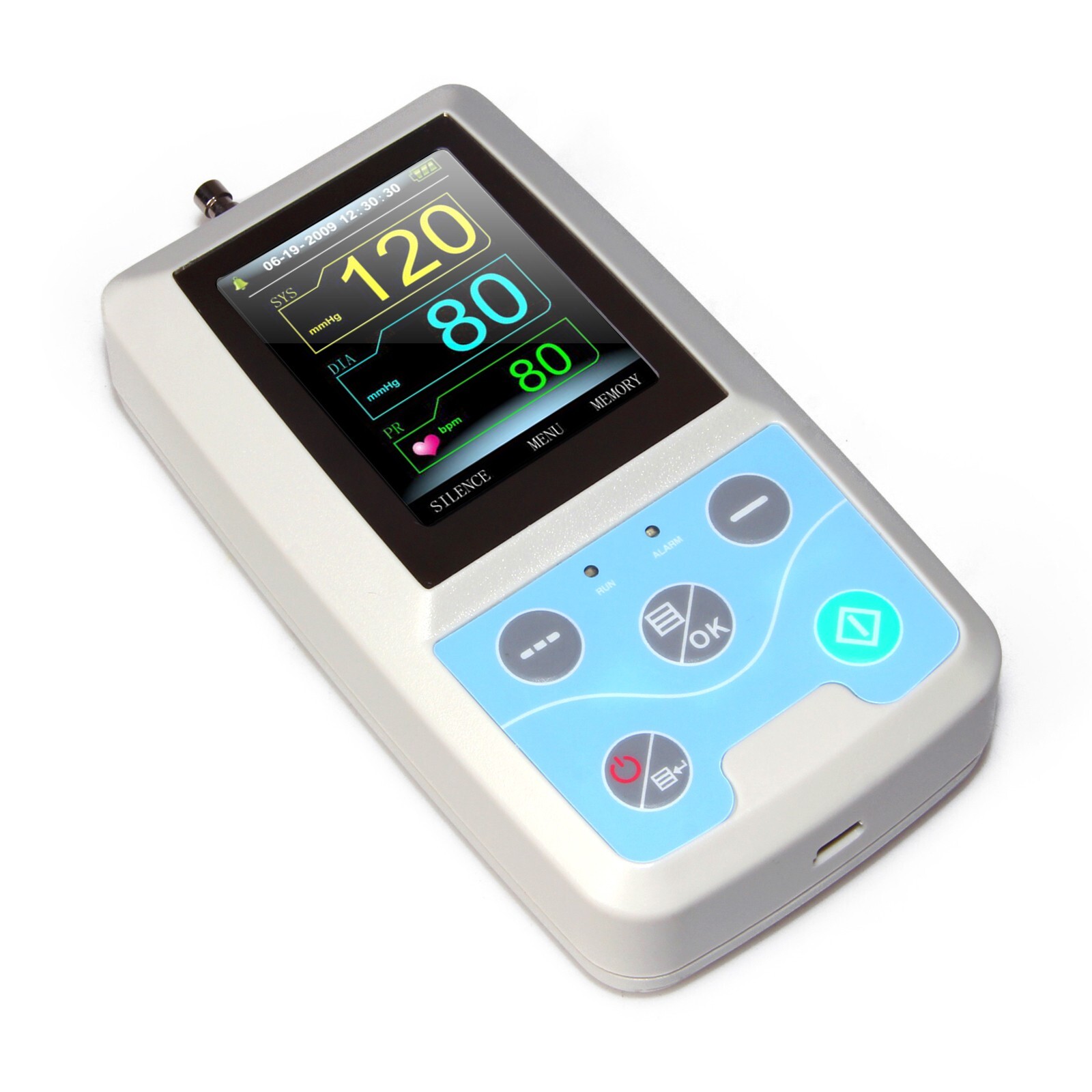 PM50 24-Hr Ambulatory NIBP Blood Pressure Holter & SPO2 Monitor – ABPM Recorder