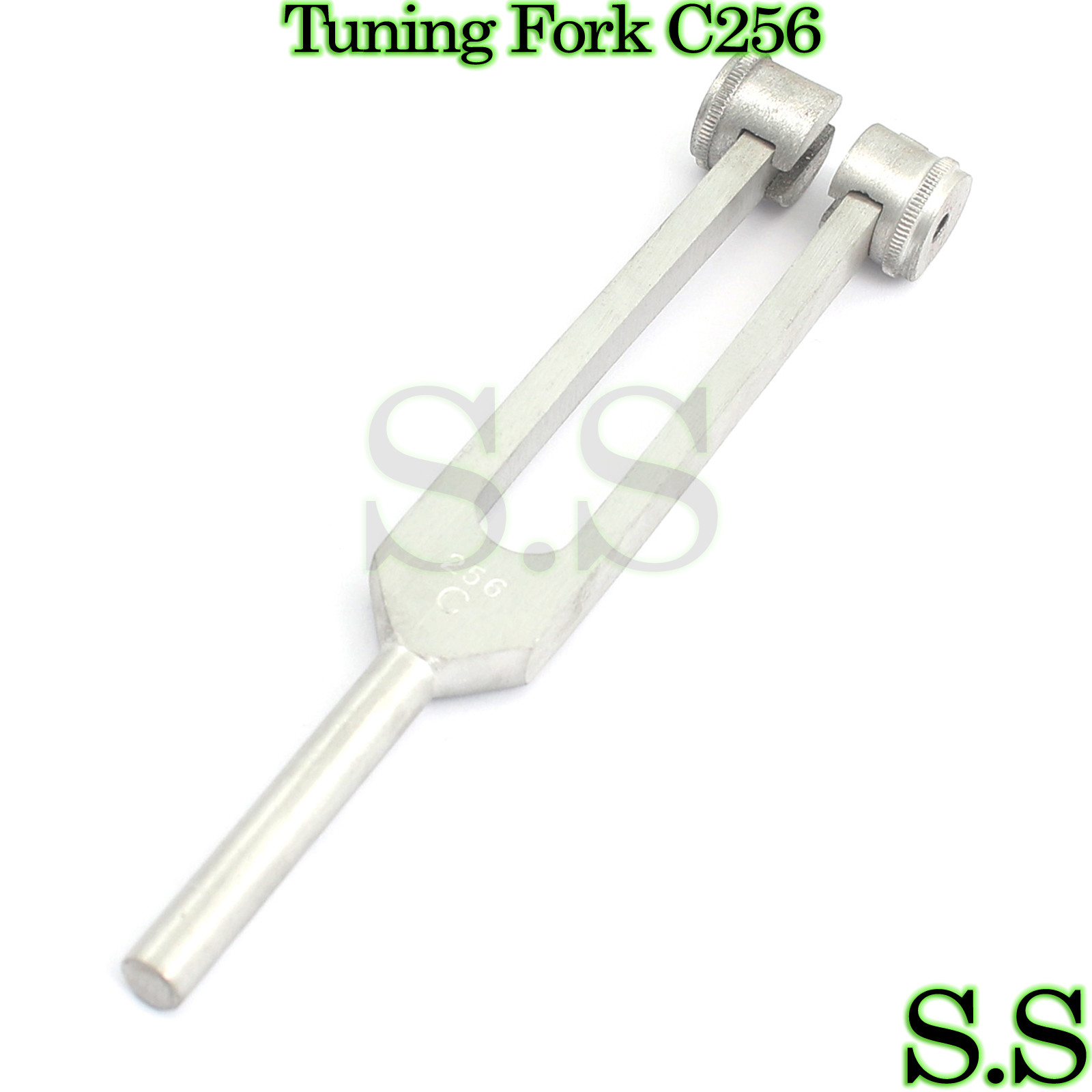 256 Hz Medical-Grade Tuning Fork Instrument with Fixed Weights, Non-Magnetic