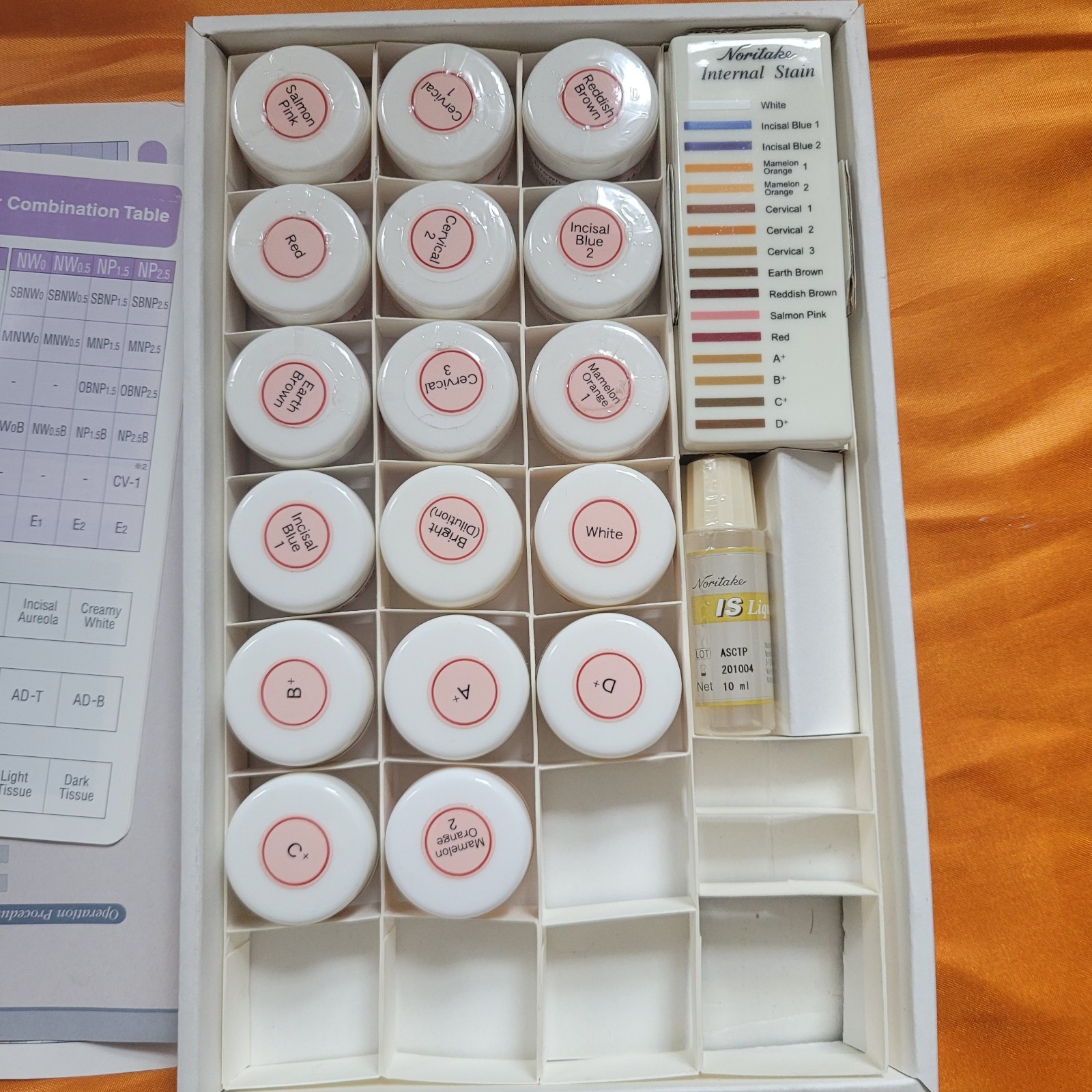 Noritake Cerabien ZR Internal Stain Kit – Dental Lab Porcelain Stains Set