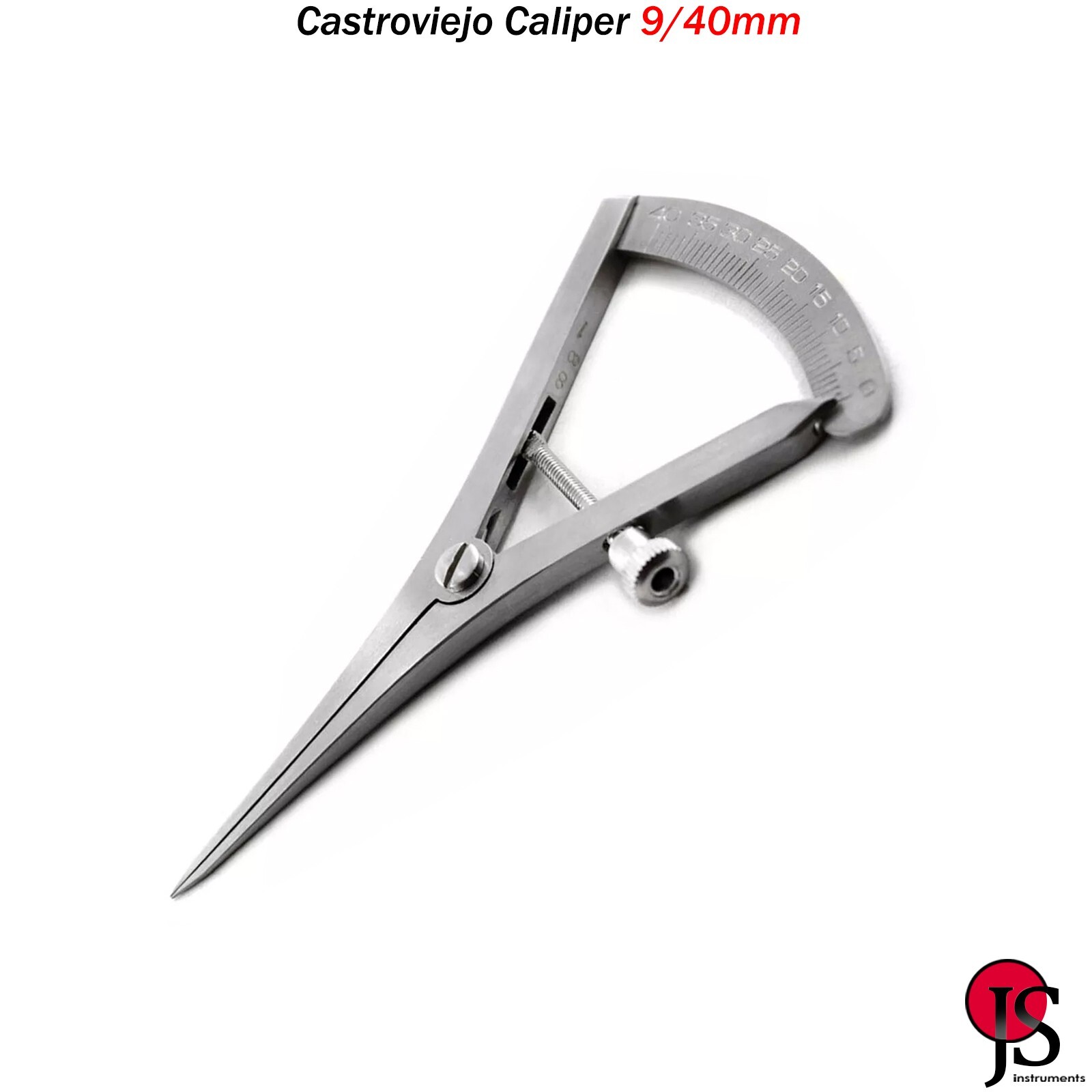 Dental Measuring Gauge Castroviejo Caliper 40mm Implant Orthodontic